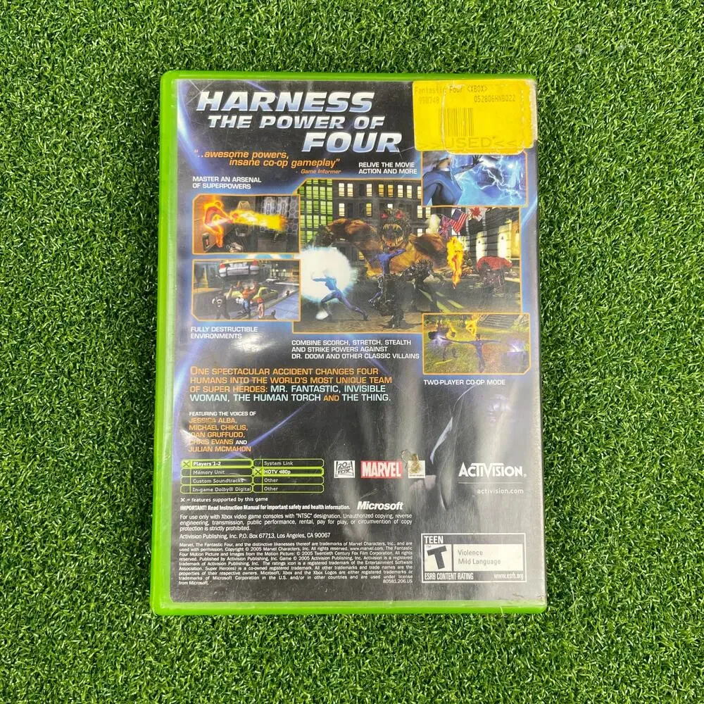Fantastic 4 (Microsoft Xbox, 2005) CIB Complete